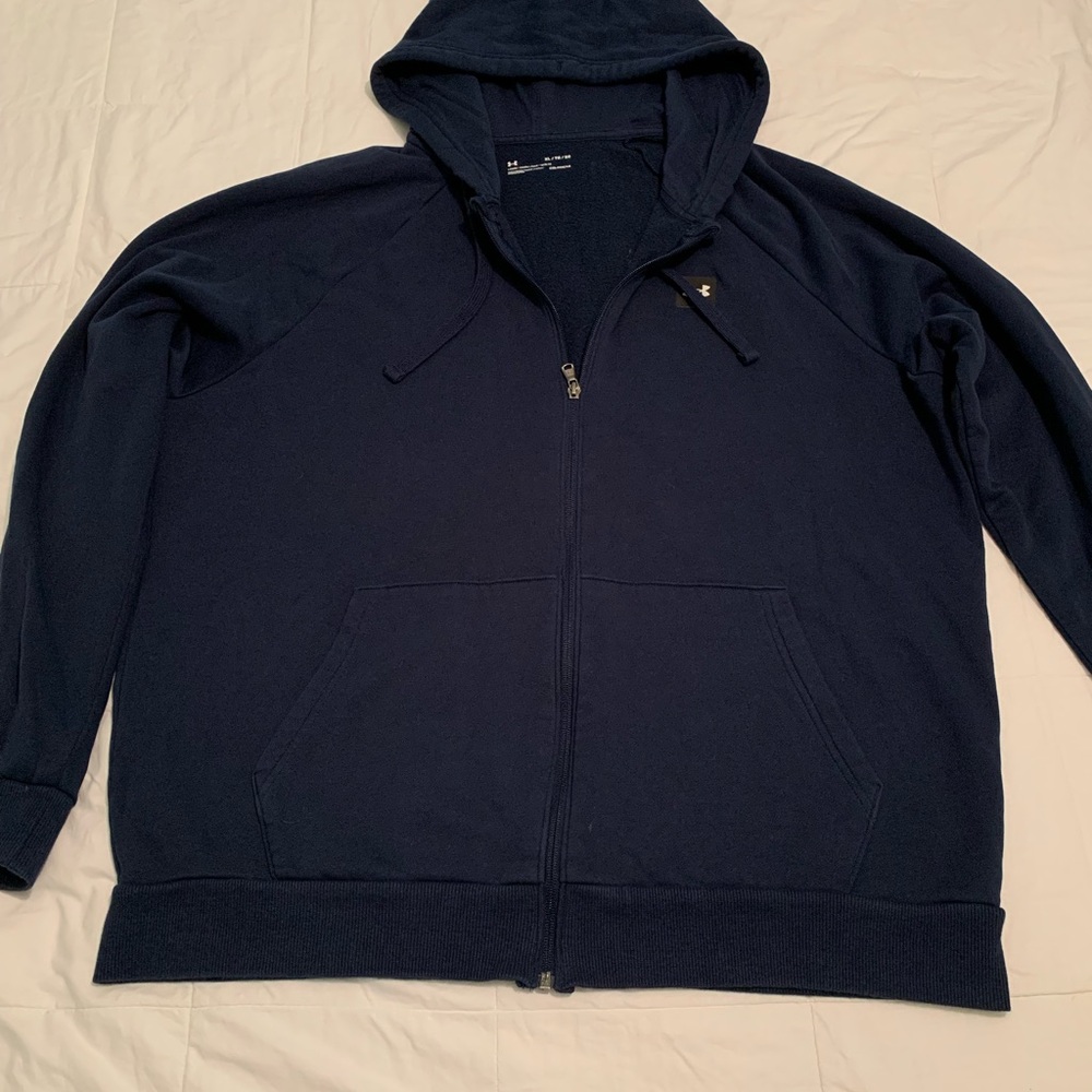 Under Armour Men's Navy Zip-Up Hoodie